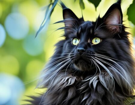 Black Maine Coon Cat