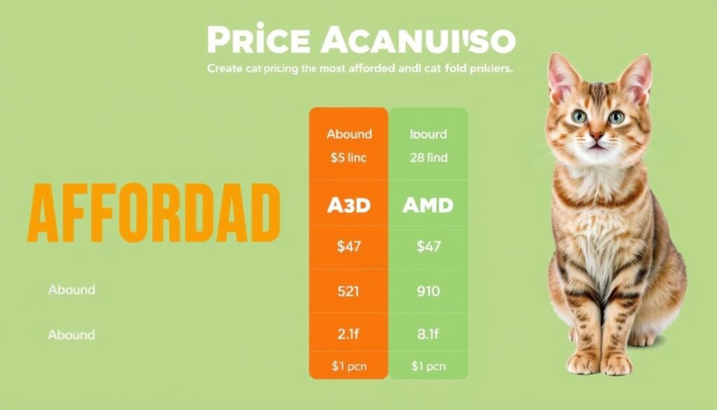 Cat food price comparison