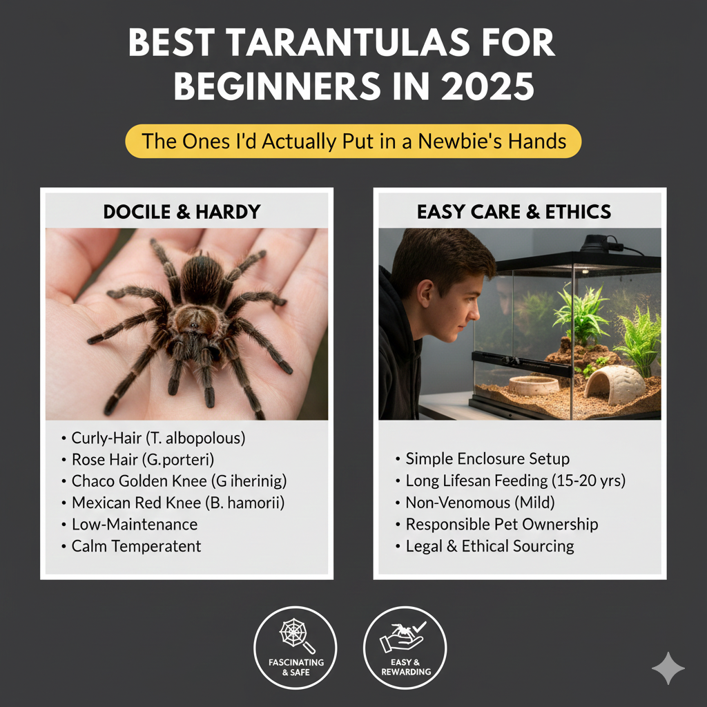 Best Tarantulas for Beginners in 2025