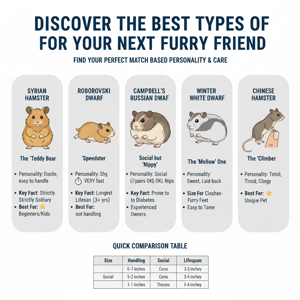 Best Types of Hamsters for Your Next Furry Friend