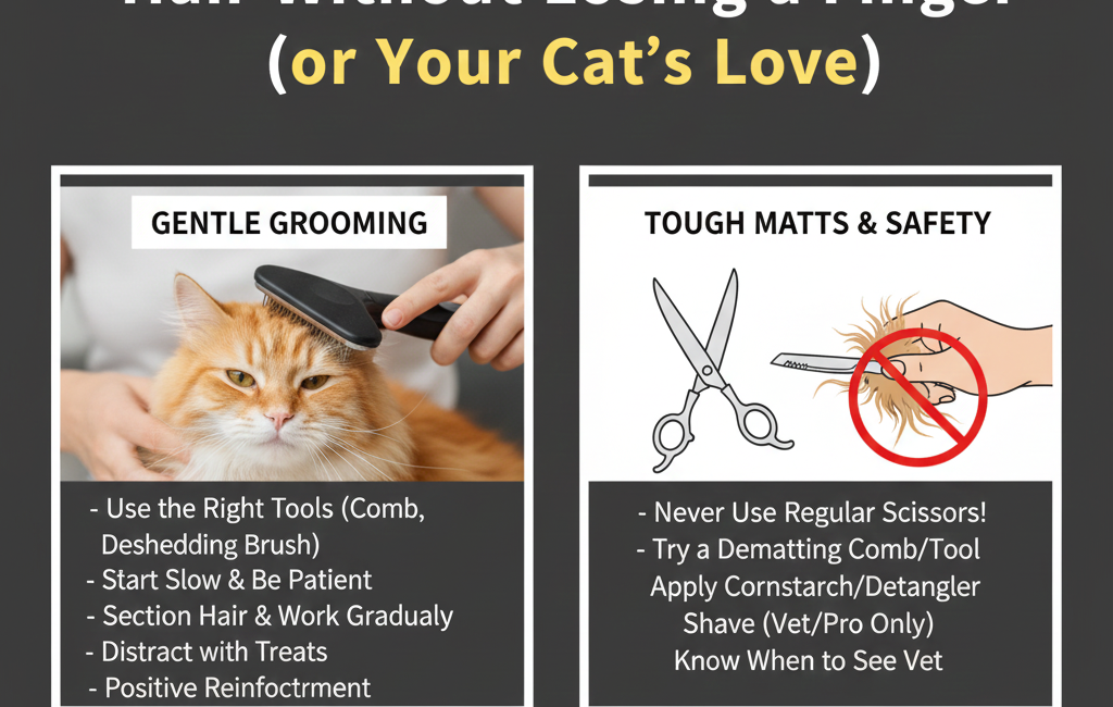 How to Remove Matted Cat Hair
