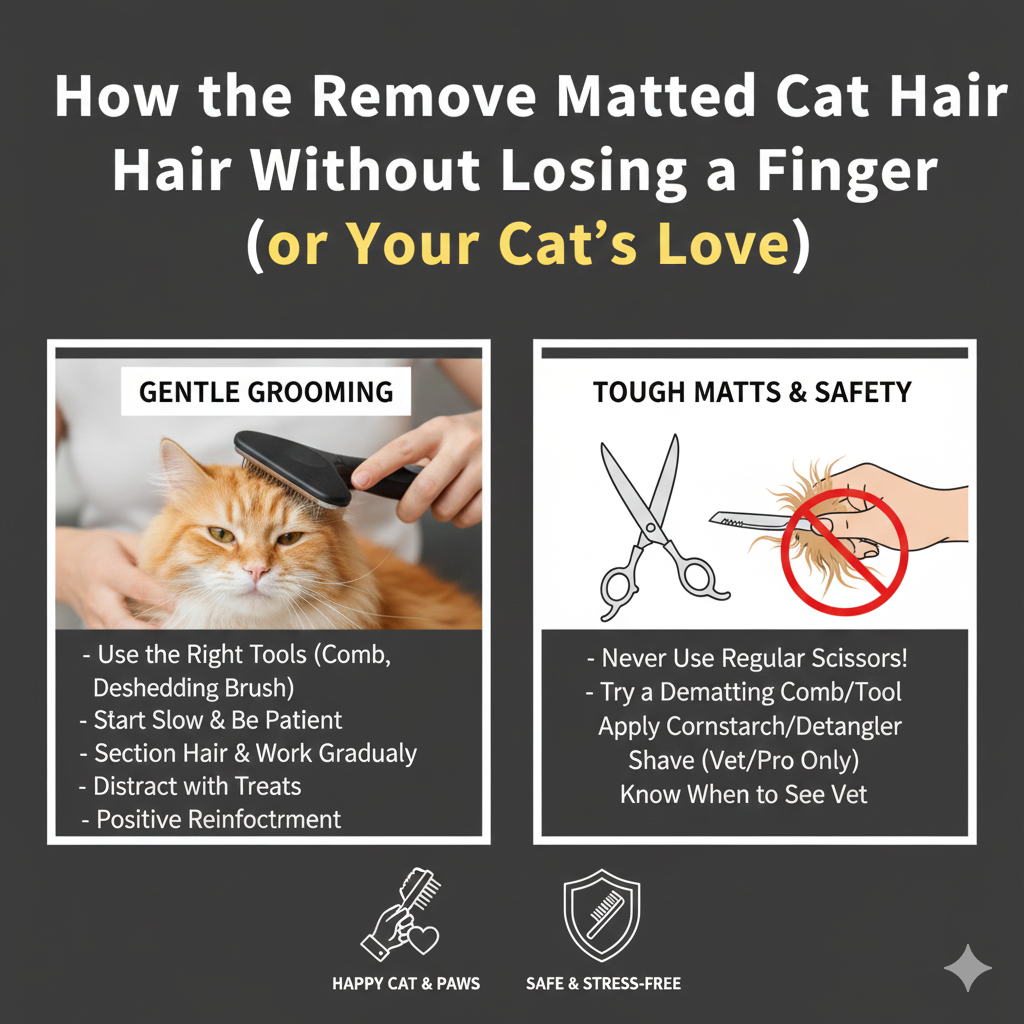 How to Remove Matted Cat Hair