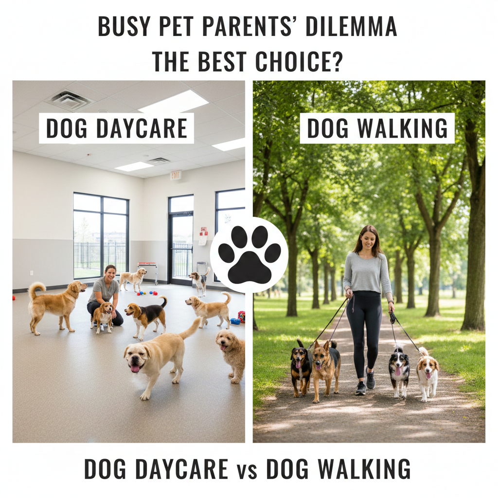 Dog Daycare vs Dog Walking