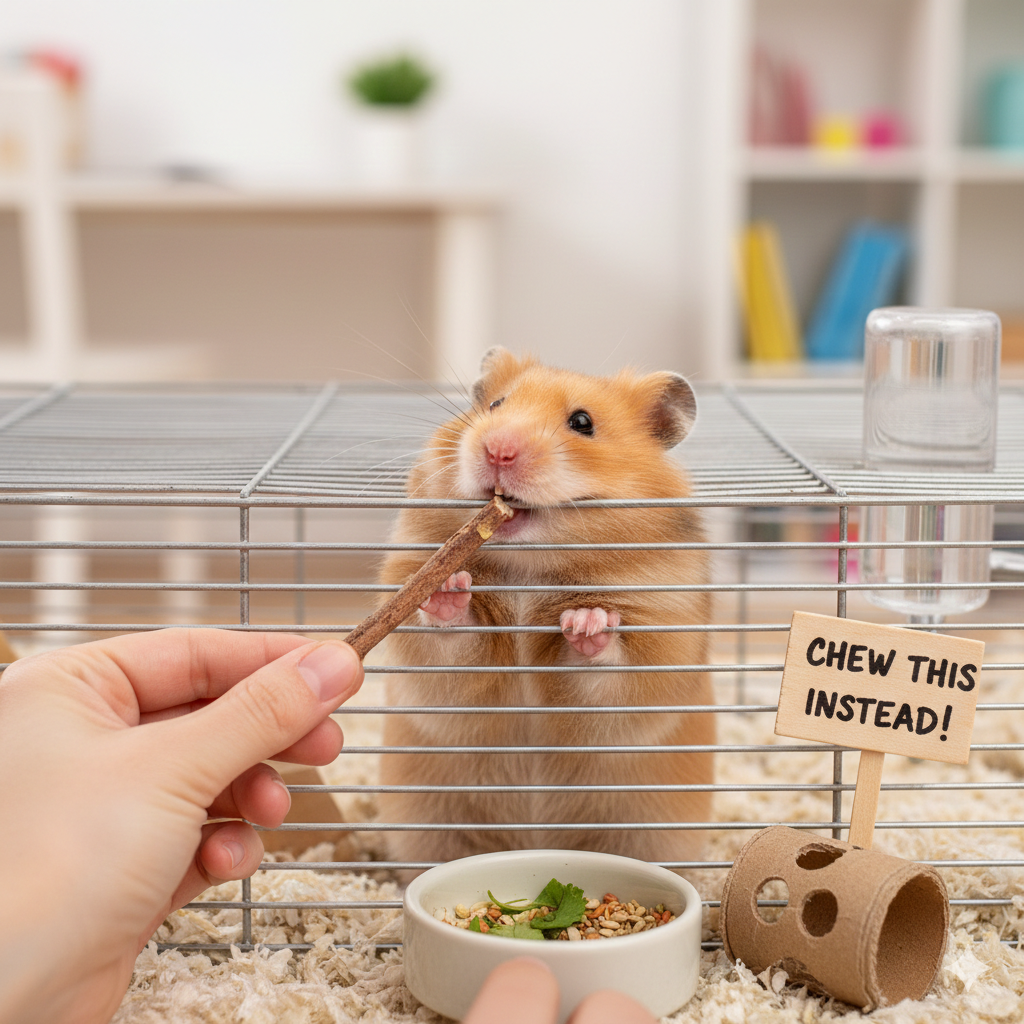 How to Stop Your Hamster from Biting Its Cage