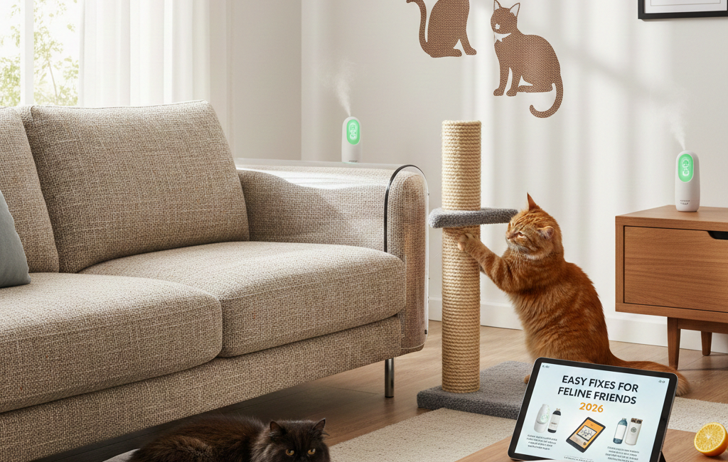 How to Stop a Cat from Scratching Furniture