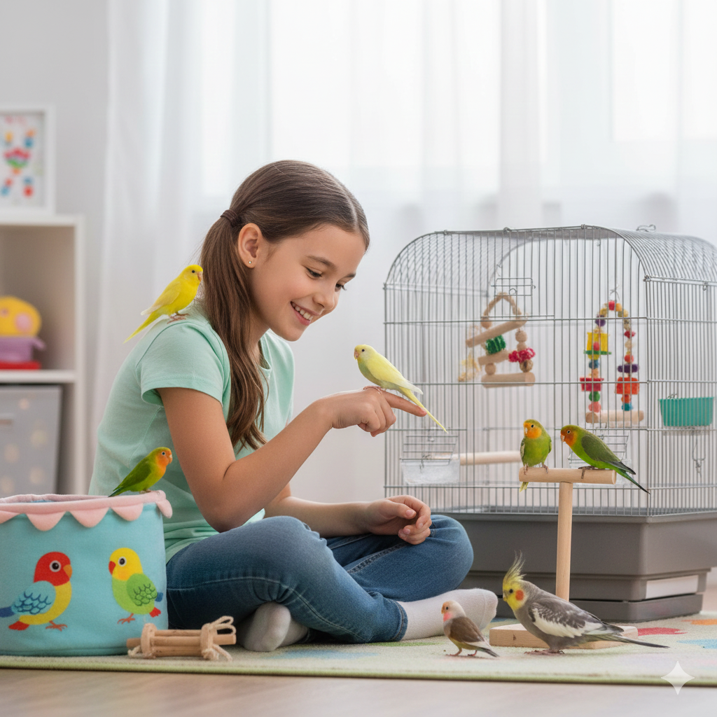 7 Birds Make the Best Pets for Kids