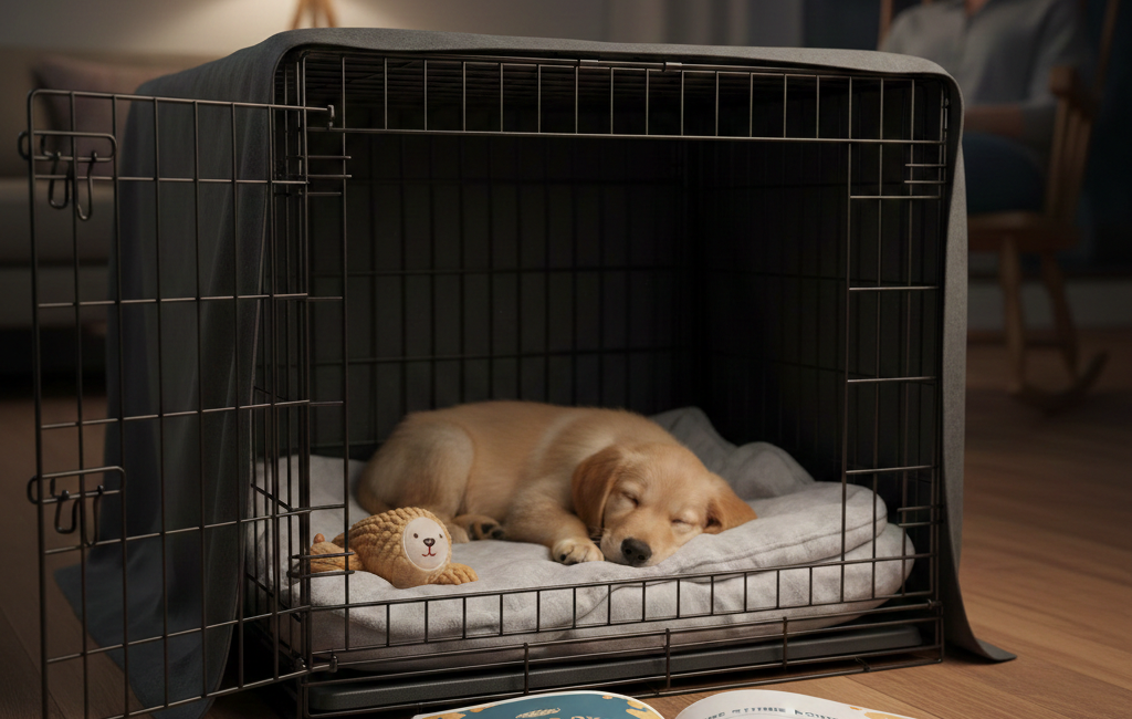 How to Stop Puppy Whining in Crate at Night