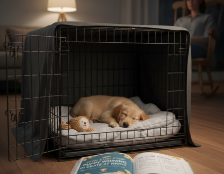How to Stop Puppy Whining in Crate at Night