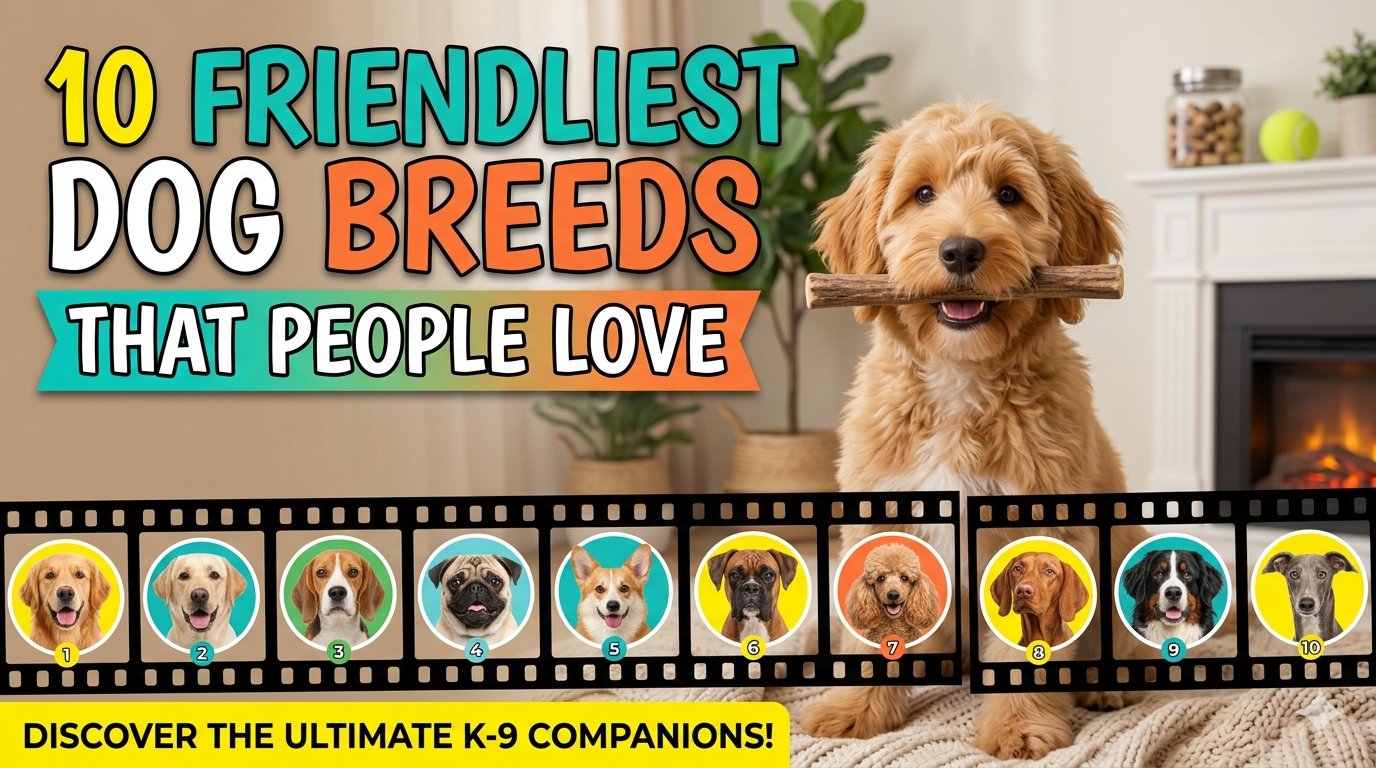 Group of happy friendly dogs of different breeds playing together