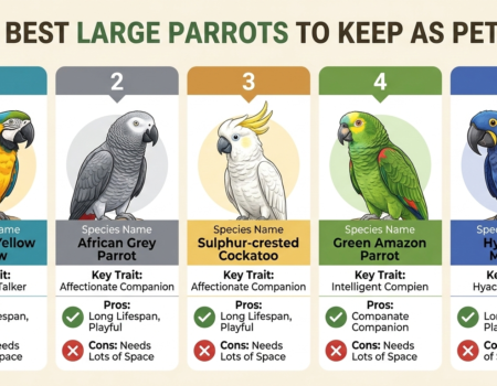 5 Best Large Parrots to Keep as Pets