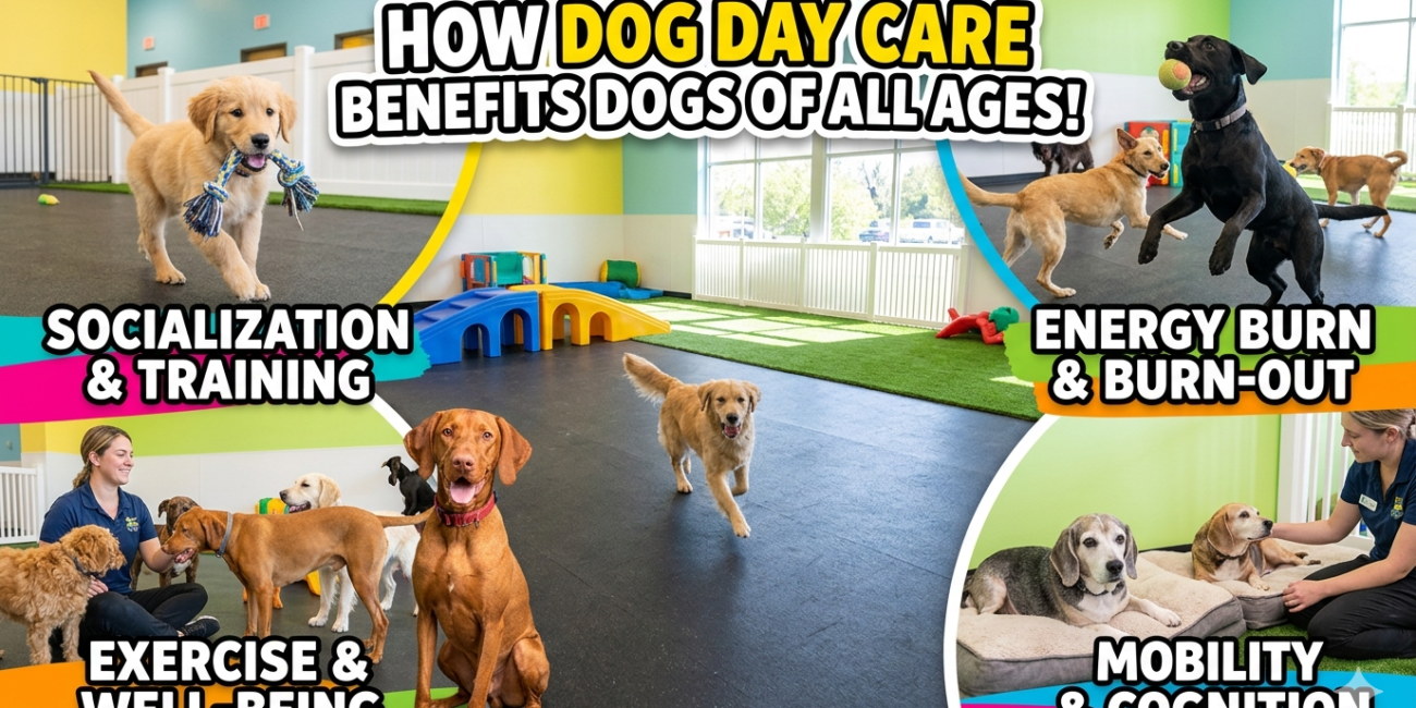 How Dog Day Care Benefits Dogs of All Ages