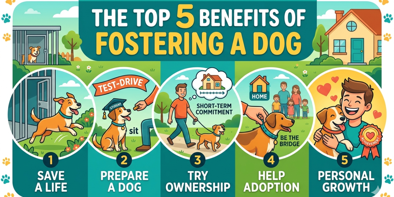 The Top 5 Benefits of Fostering a Dog