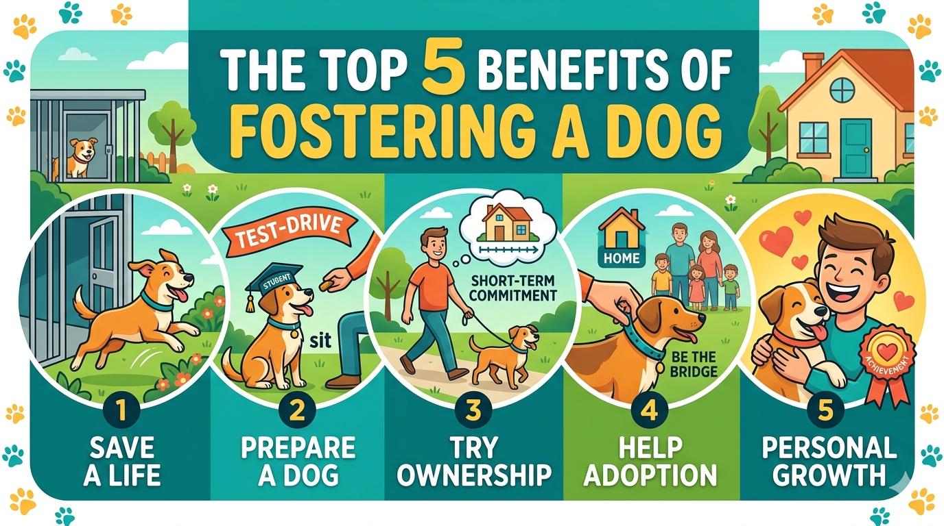The Top 5 Benefits of Fostering a Dog