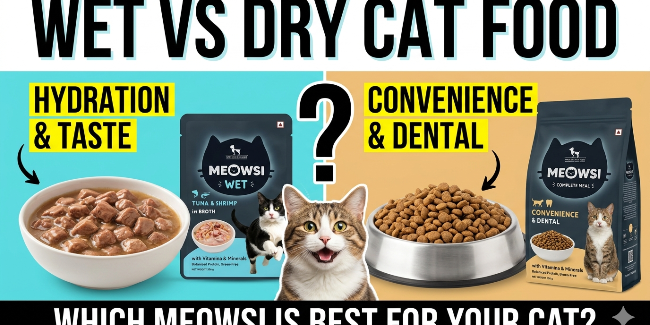 Wet vs Dry Cat Food