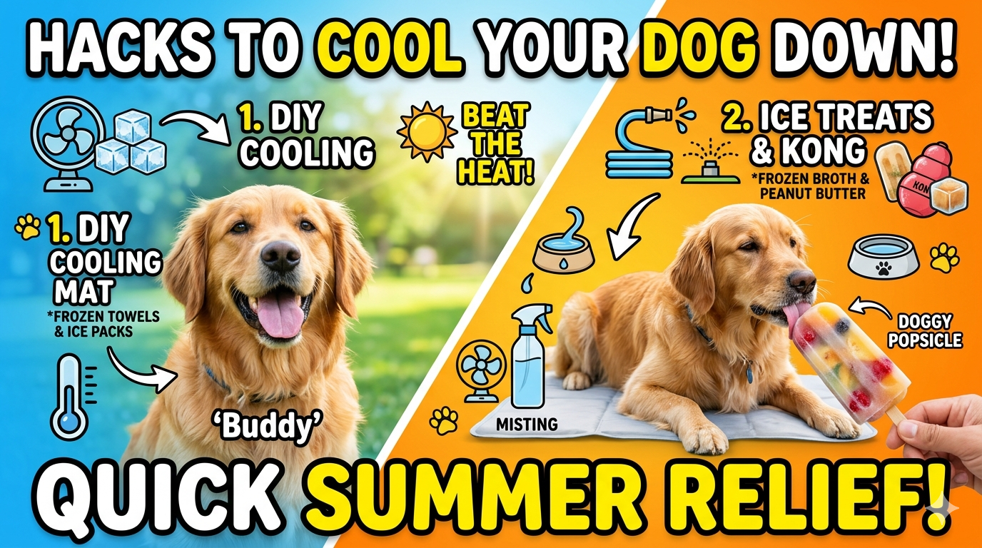Hacks to cool your dog down in summer