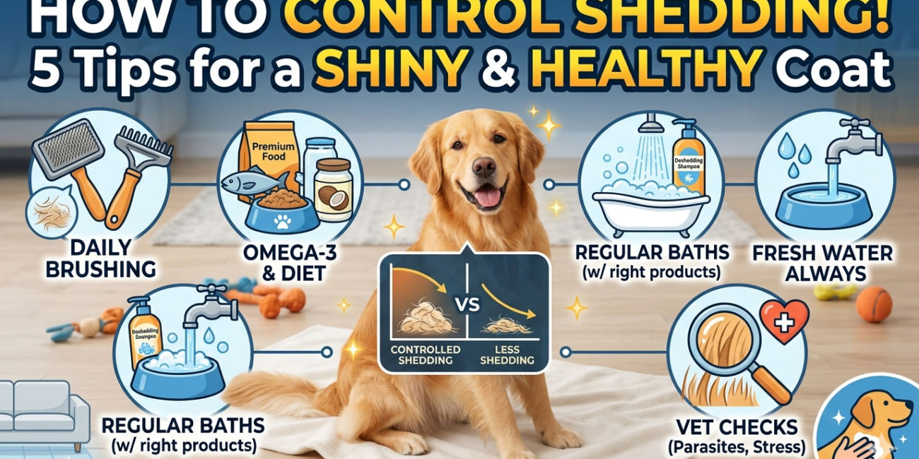 How to Control Shedding in Dogs