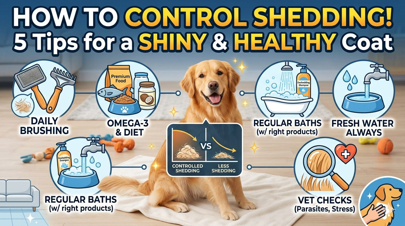 How to Control Shedding in Dogs