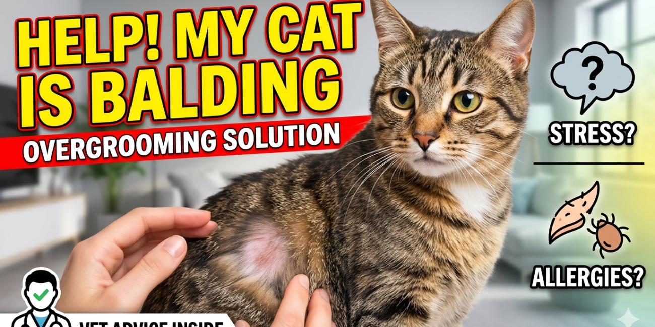 My Healthy Cat Overgrooms to the Point of Balding