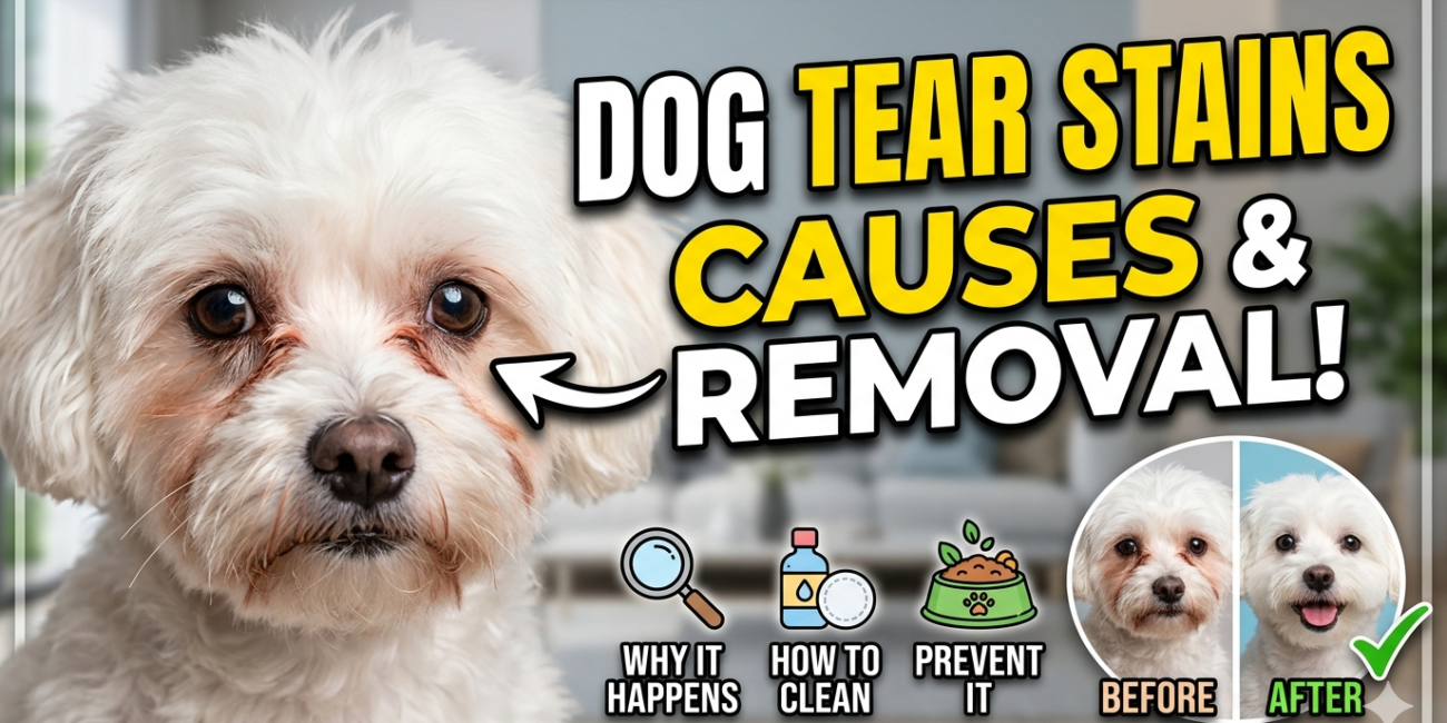 Tear stains on dogs