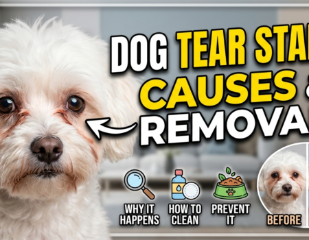 Tear stains on dogs