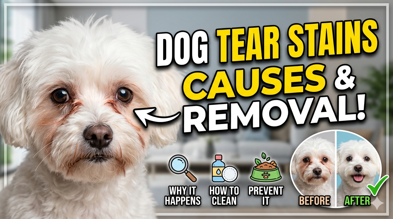 Tear stains on dogs