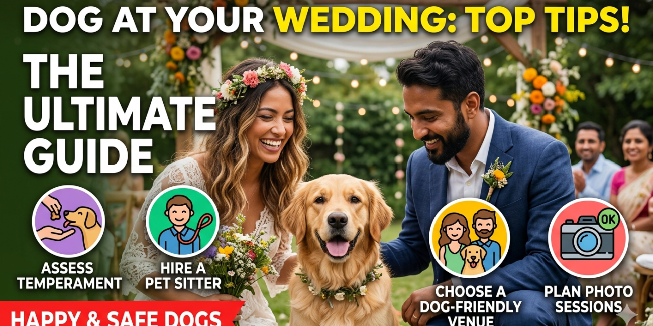 Top tips for having your dog at your wedding