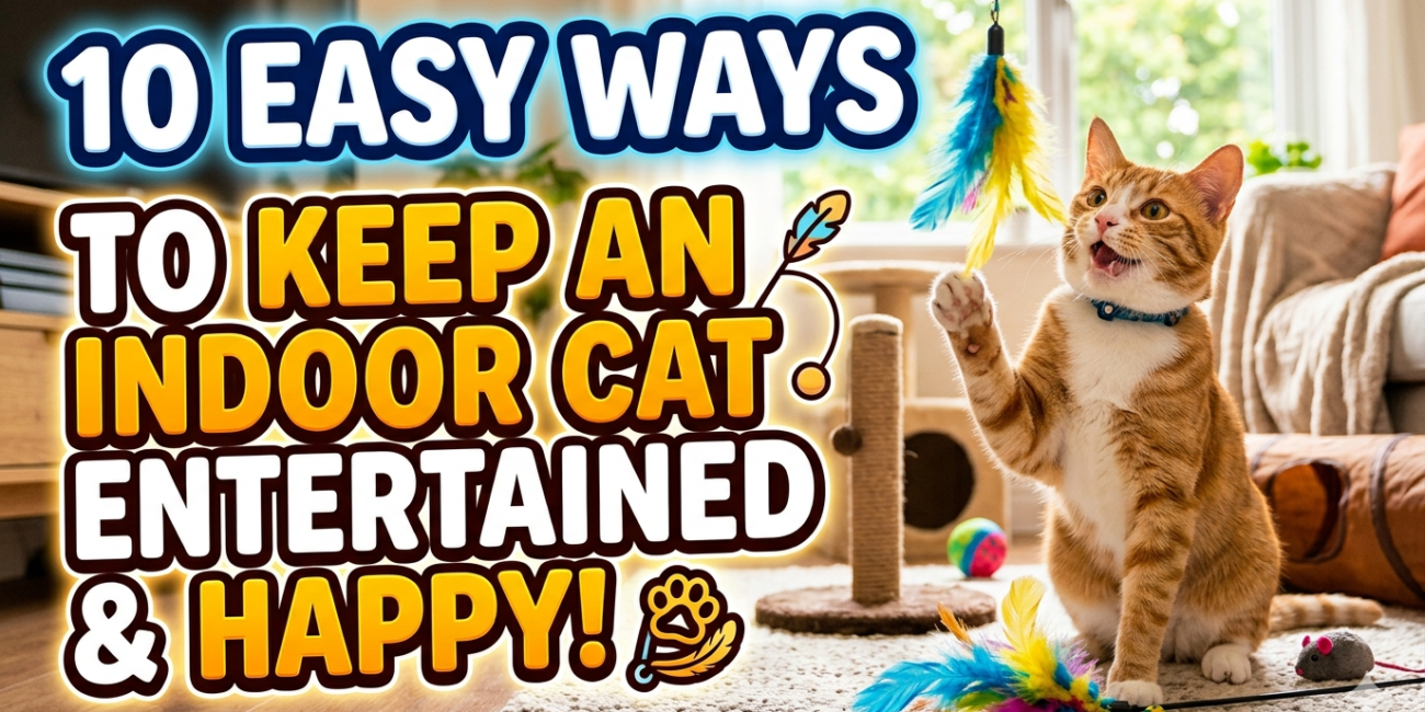 10 Easy Ways to Keep an Indoor Cat Entertained