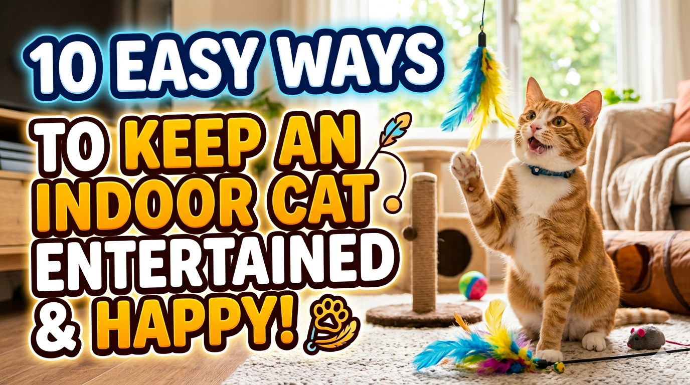 10 Easy Ways to Keep an Indoor Cat Entertained
