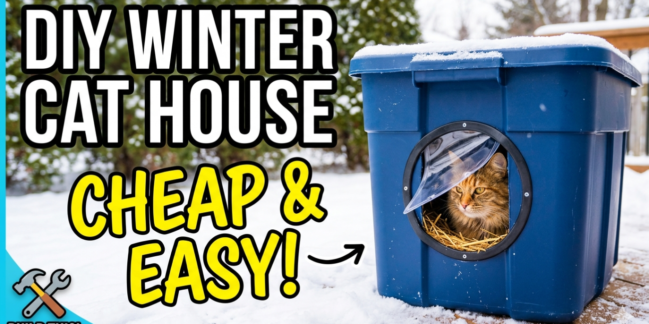 How to Build a DIY Outdoor Cat House for Winter