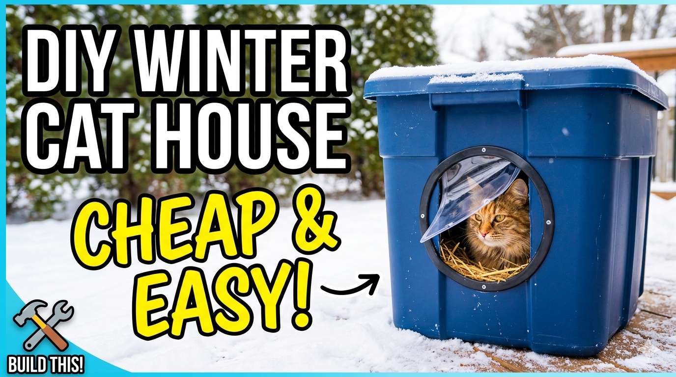 How to Build a DIY Outdoor Cat House for Winter