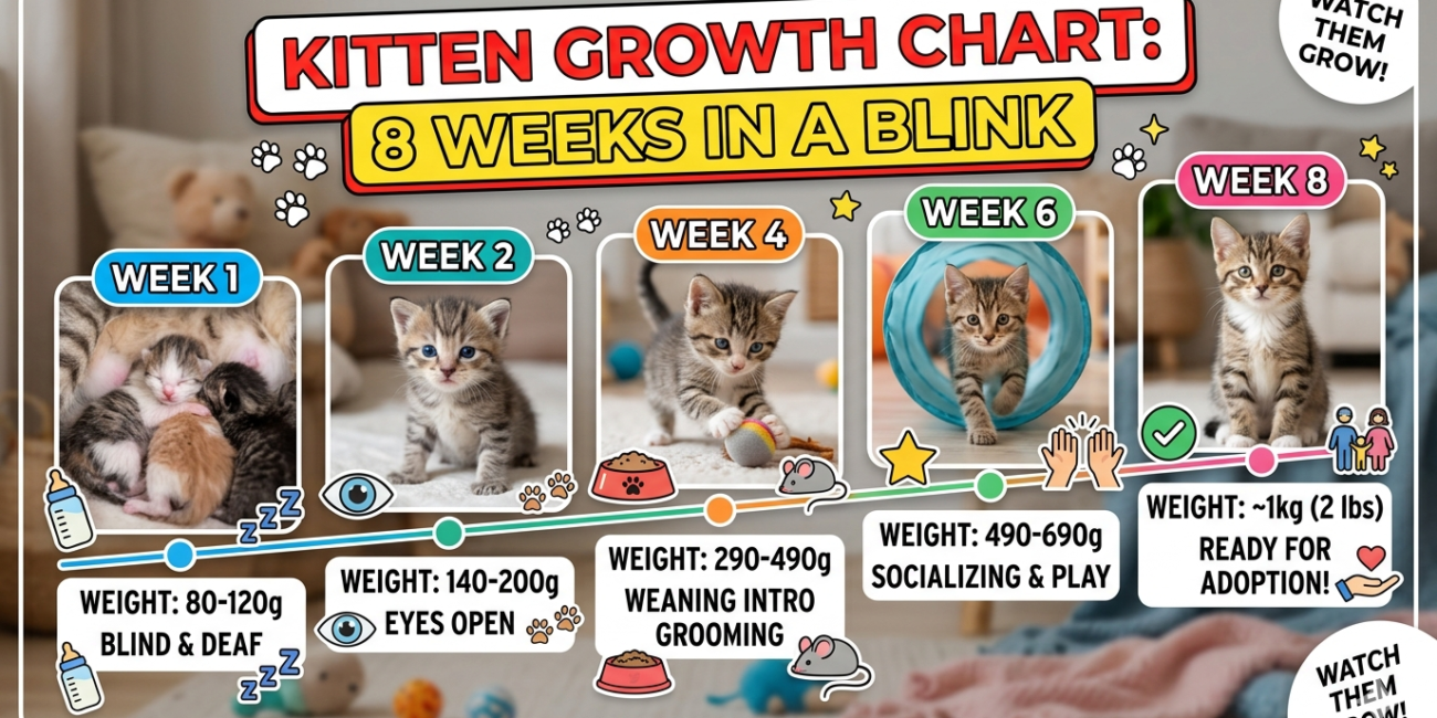 Kitten Growth Chart