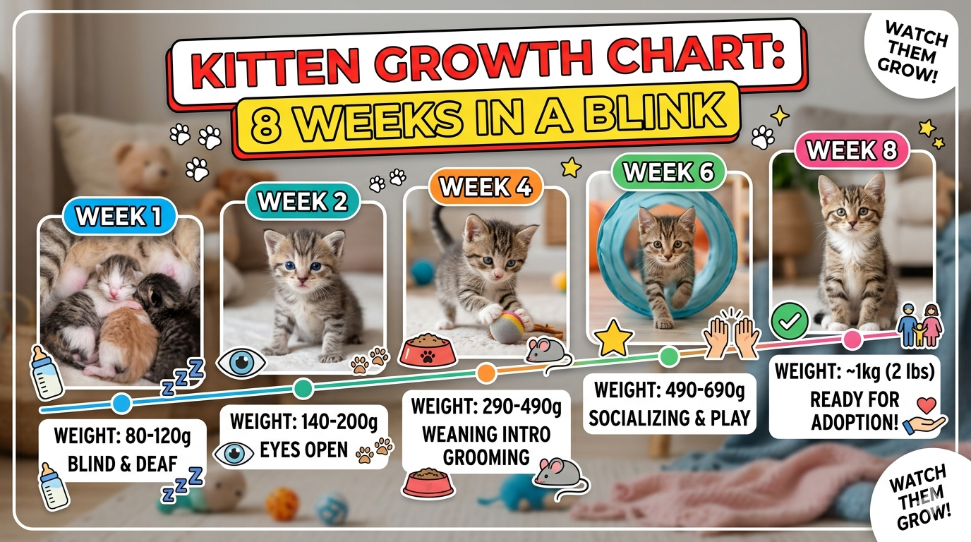 Kitten Growth Chart