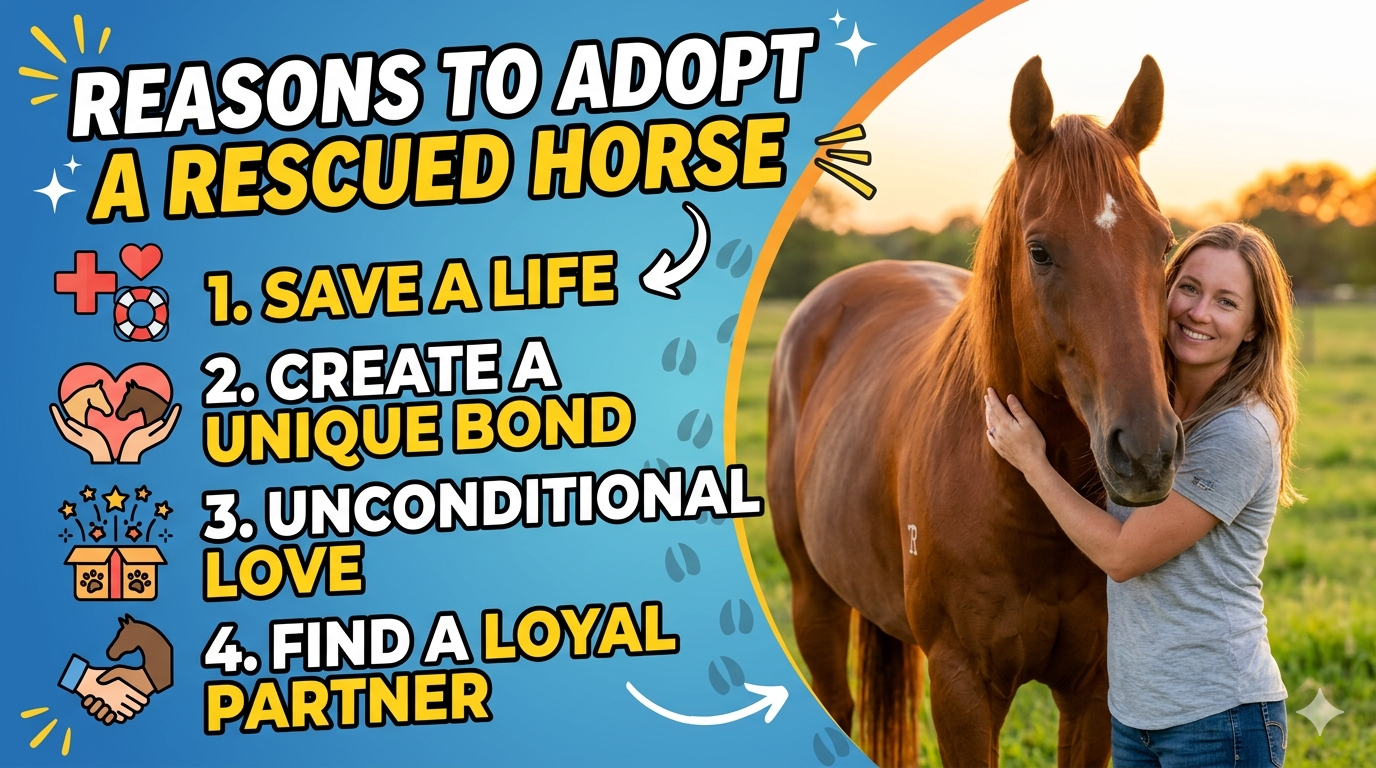 Reasons to adopt a rescued horse