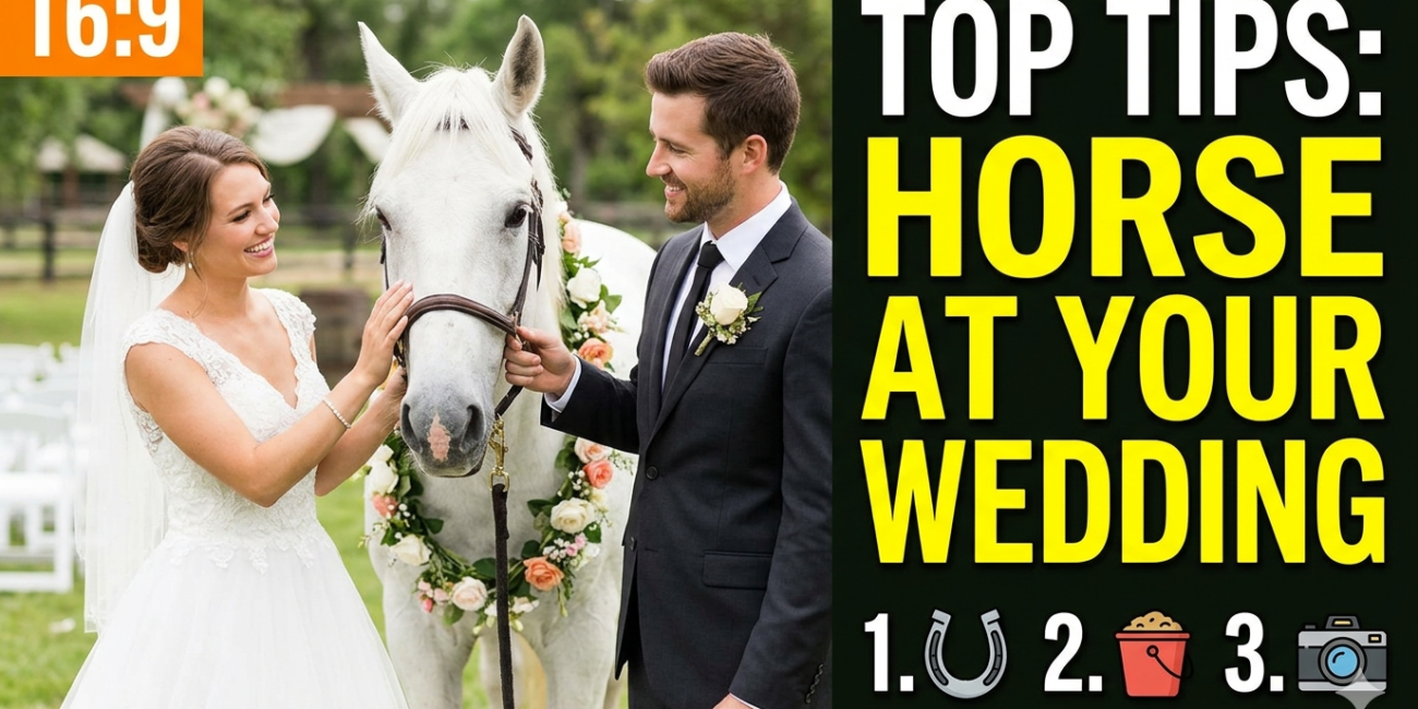 Top tips for having your horse at your wedding