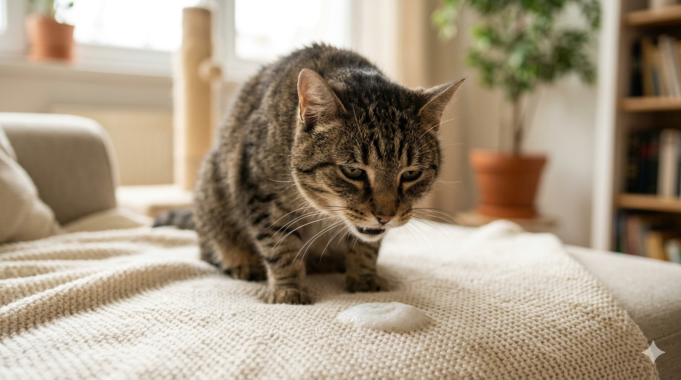 Why Is My Cat Vomiting White Foam