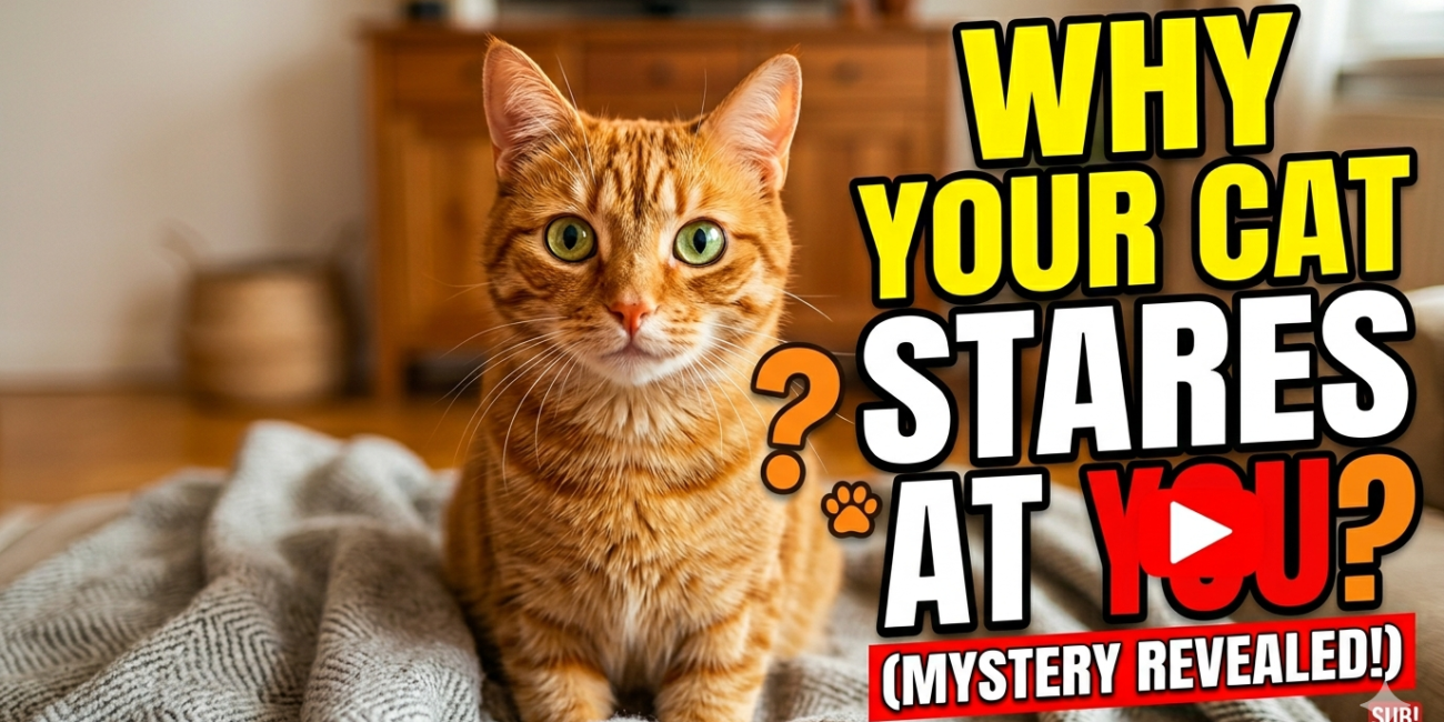Why your cat stares at you