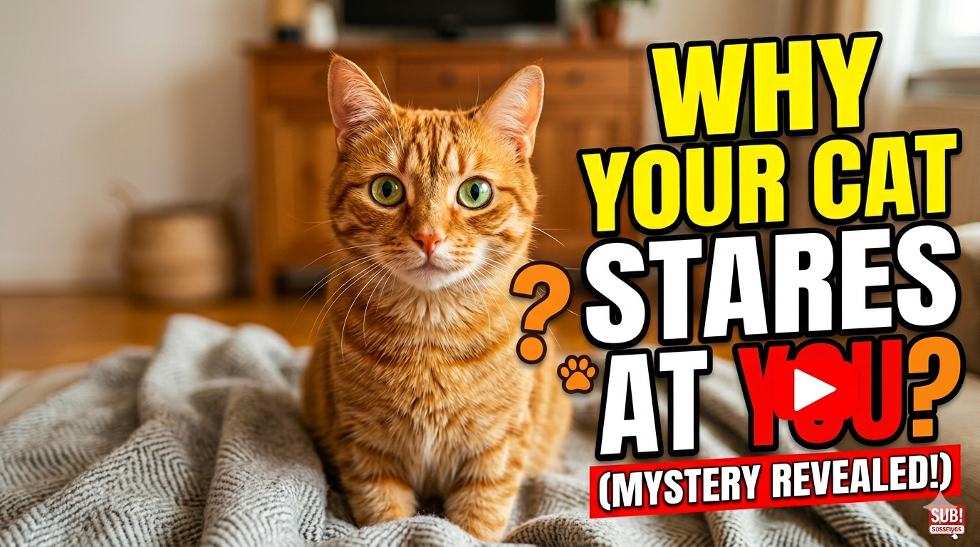 Why your cat stares at you