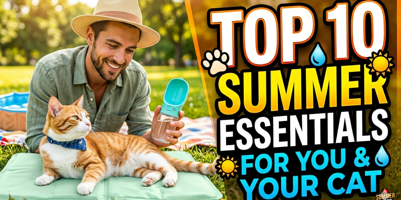 10 Summer essentials for you and your cat