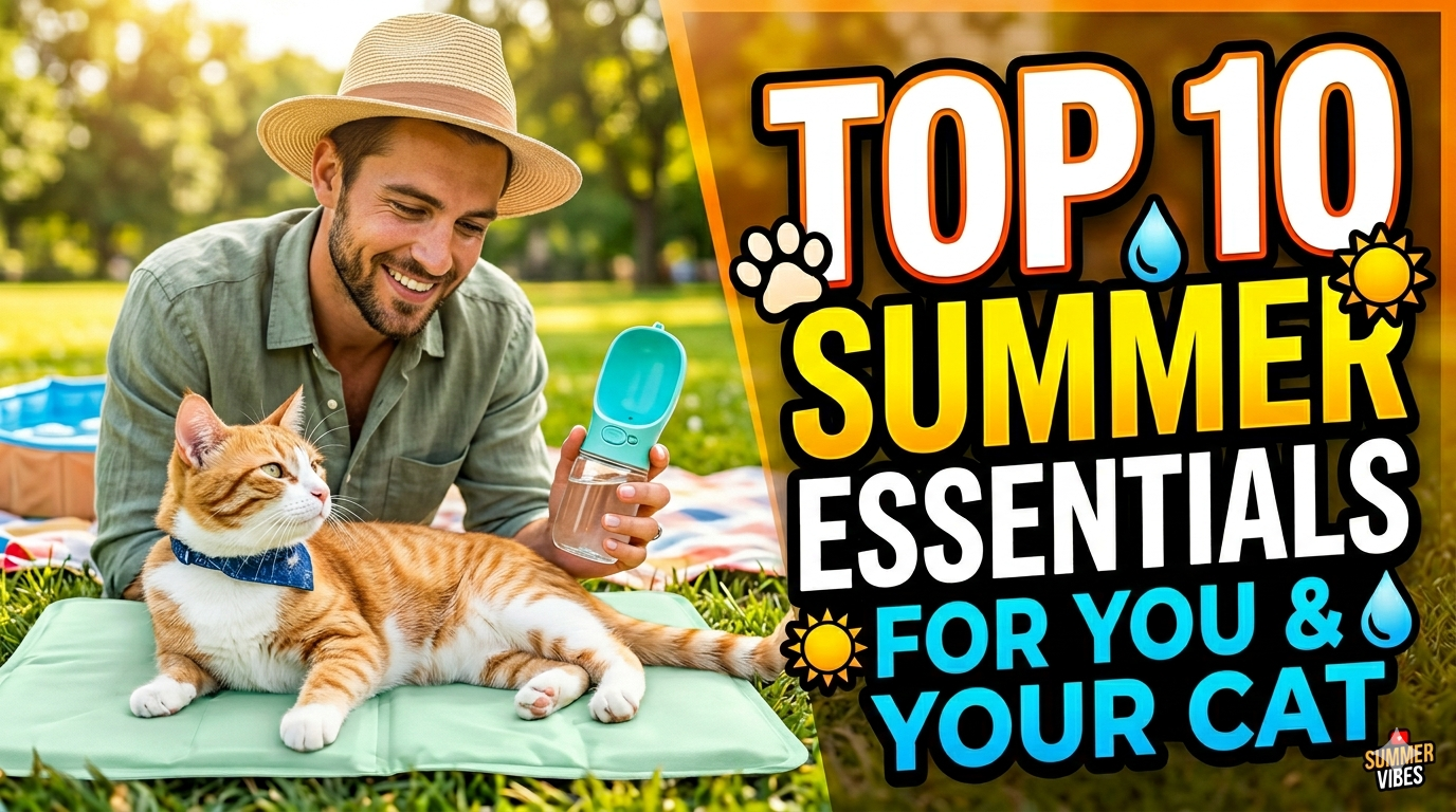 10 Summer essentials for you and your cat