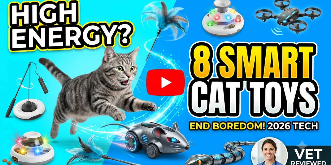 8 Smart Cat Toys for High Energy Cats