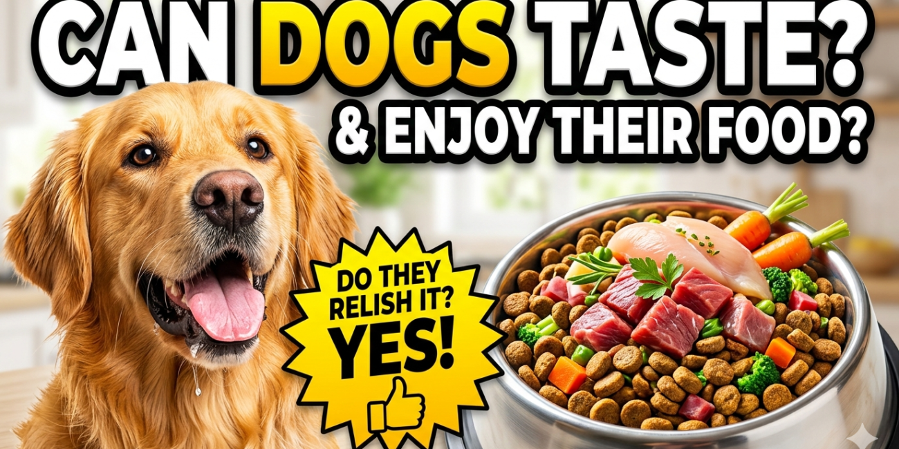 Can dogs taste