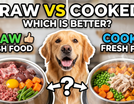 Raw vs cooked fresh dog food
