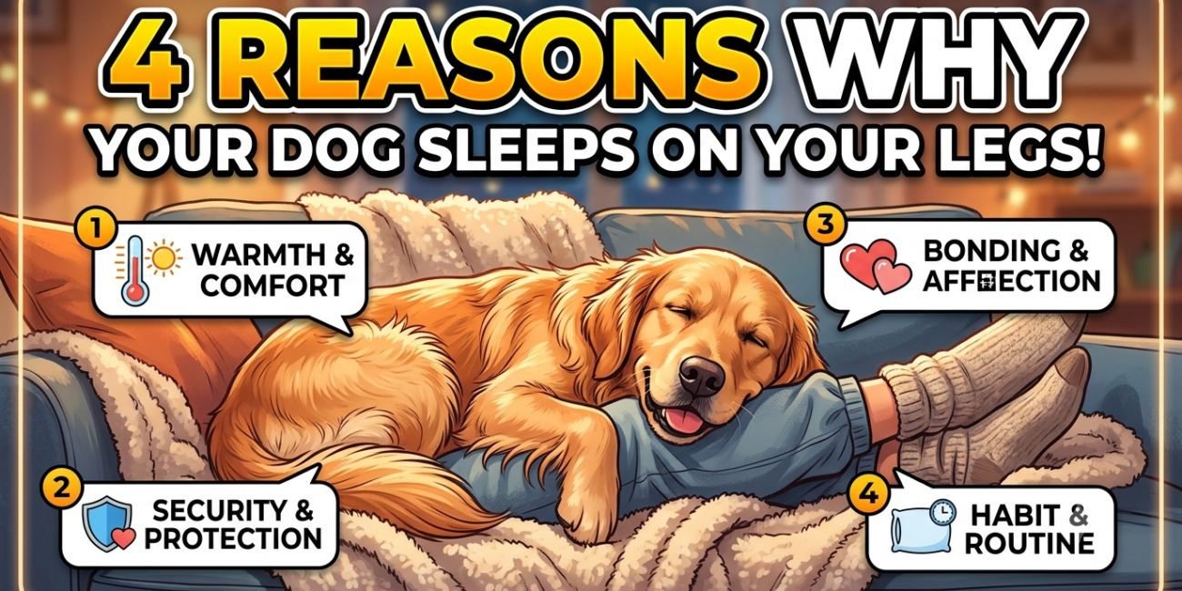 4 Reasons Why Your Dog Sleeps on Your Legs