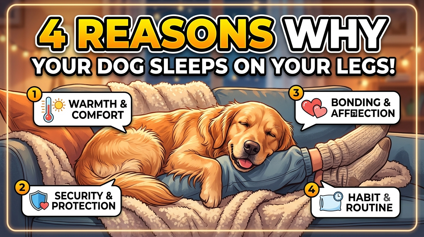 4 Reasons Why Your Dog Sleeps on Your Legs