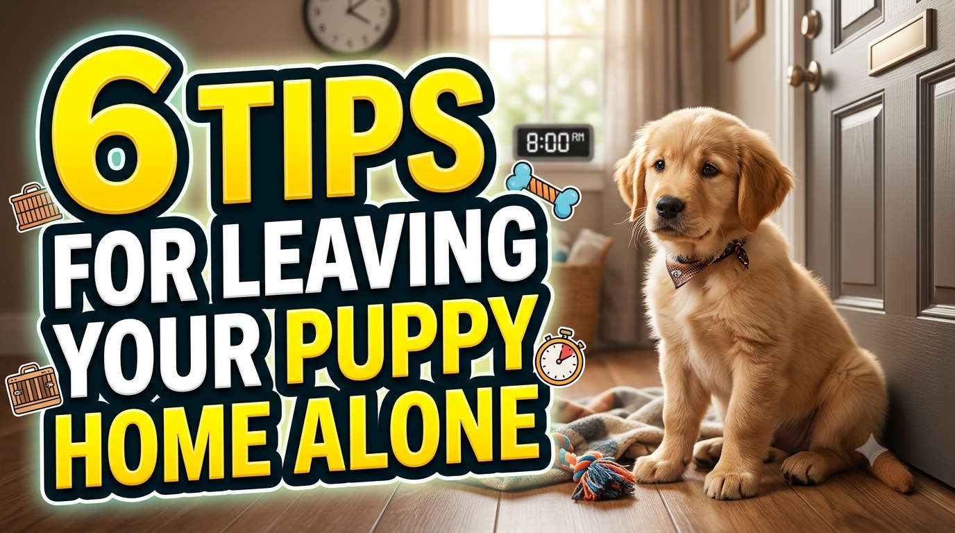 6 Tips For Leaving Your Puppy Home Alone