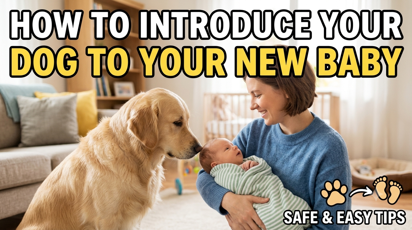 A gentle dog looking curiously at a baby crib