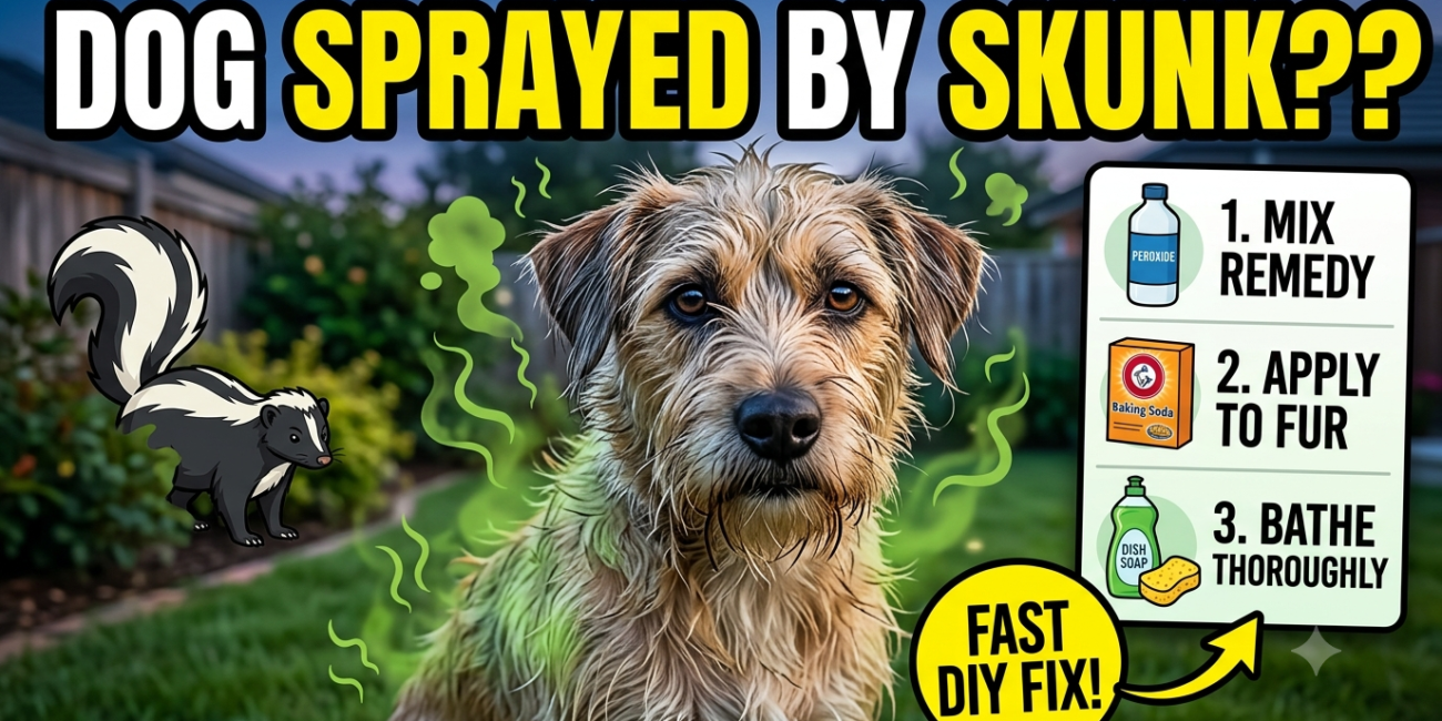 What To Do if Your Dog Gets Sprayed by a Skunk