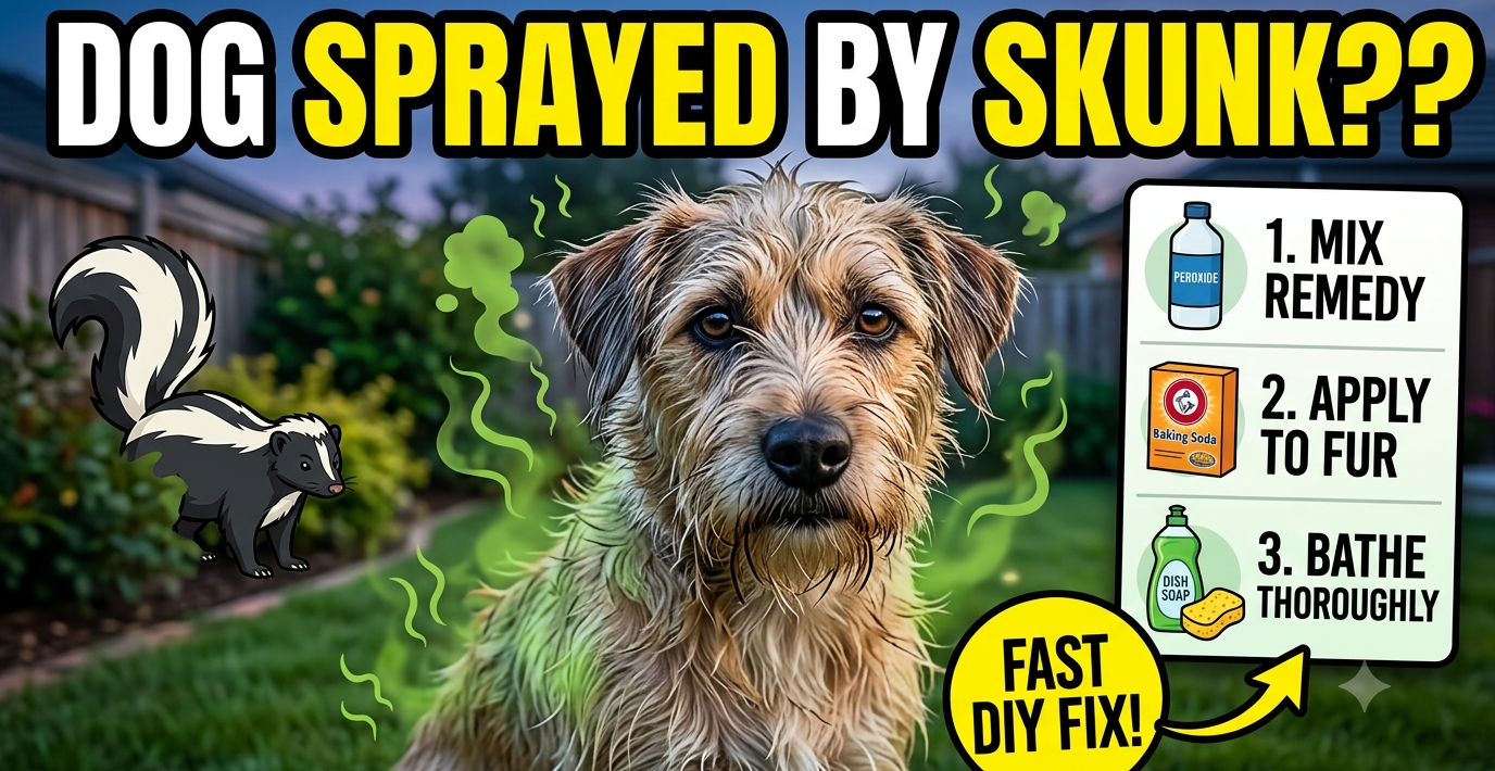 What To Do if Your Dog Gets Sprayed by a Skunk