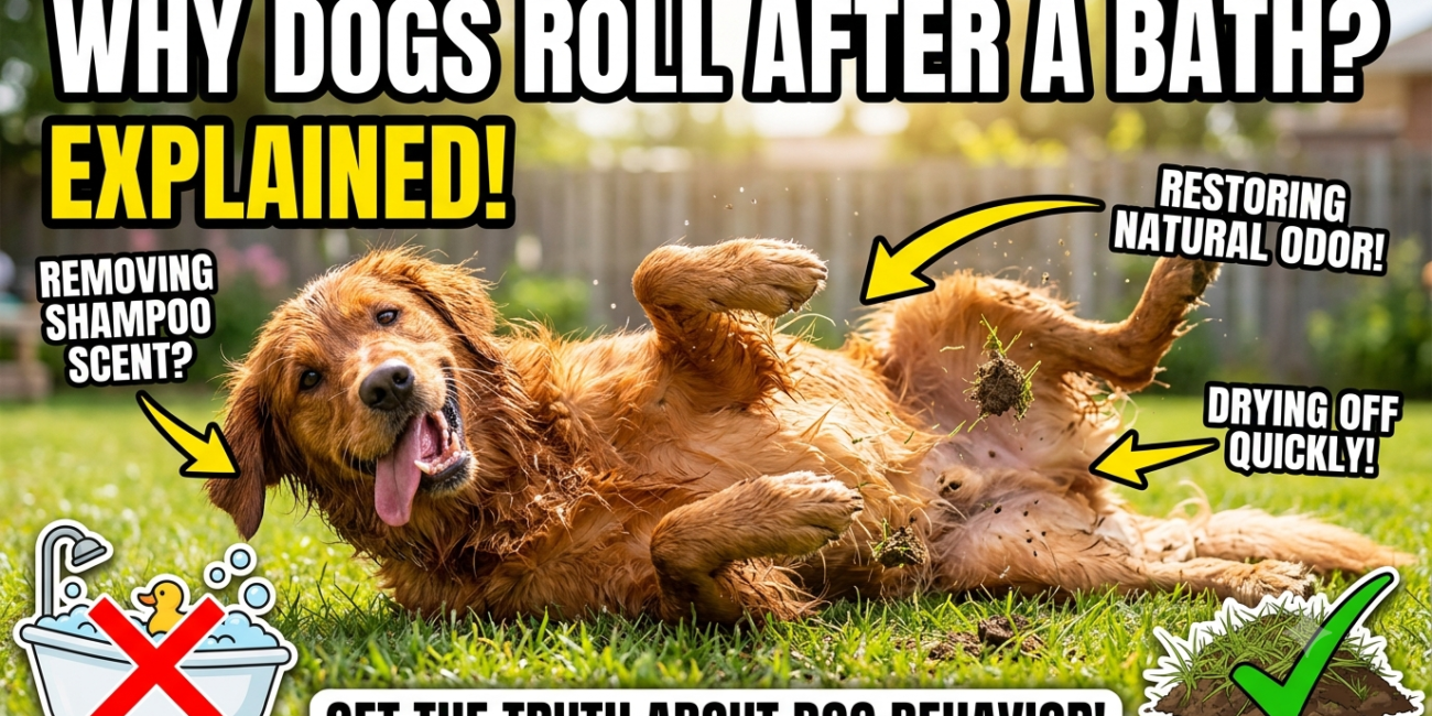 Why Do Dogs Roll Around After a Bath