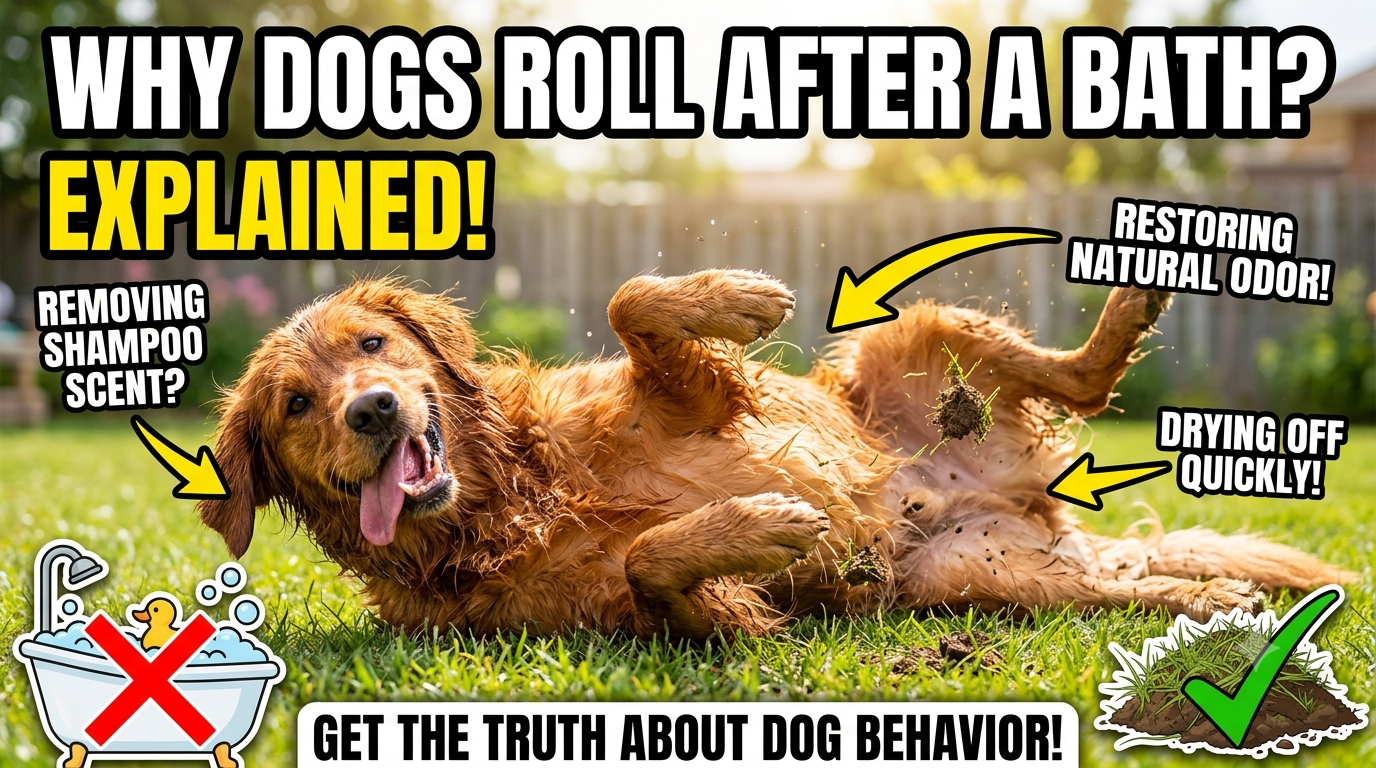 Why Do Dogs Roll Around After a Bath